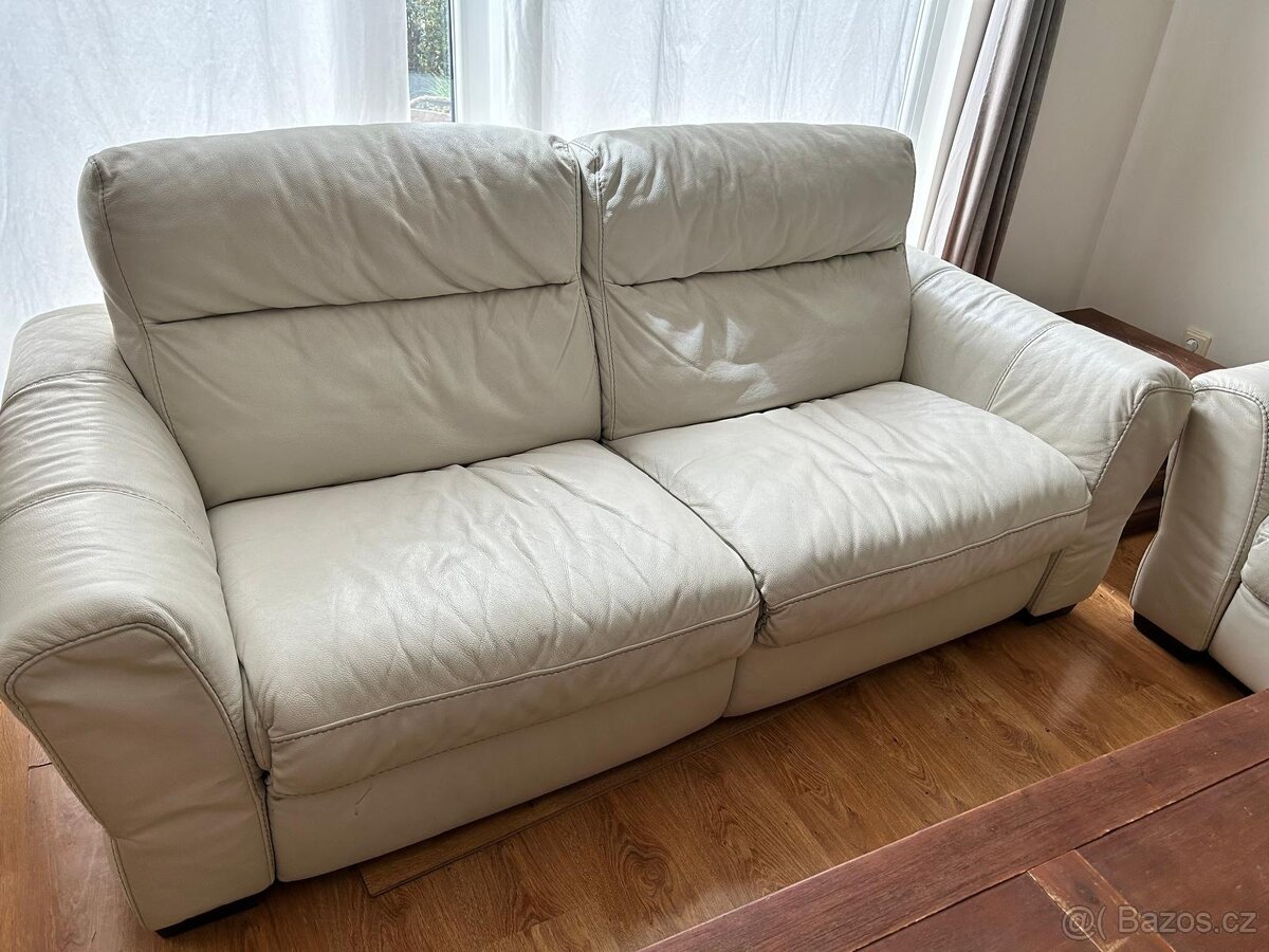 Prodám koženou sedačku 2ks - 2