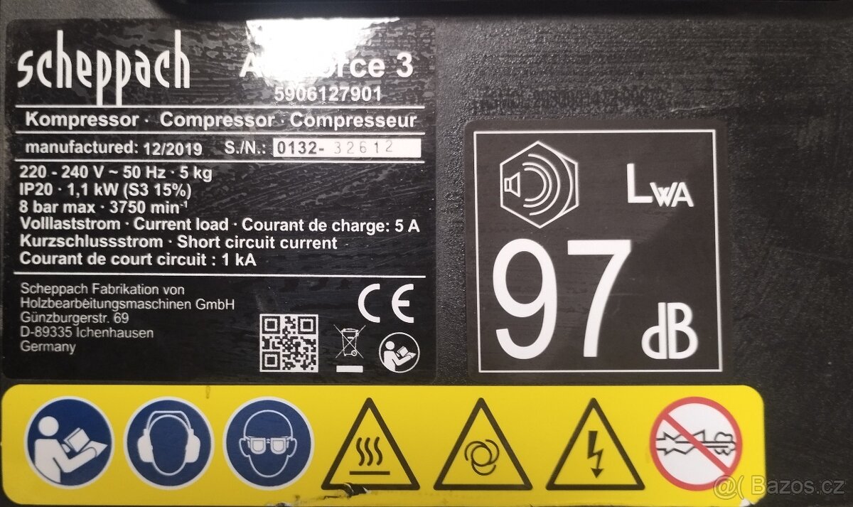 Kompresor Sheppach Air Force 3 - 2
