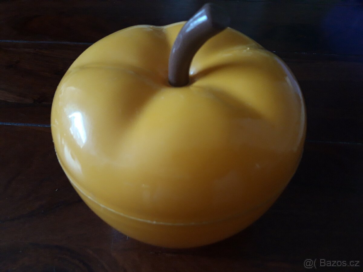 Retro plastová dóza Jablko - 2