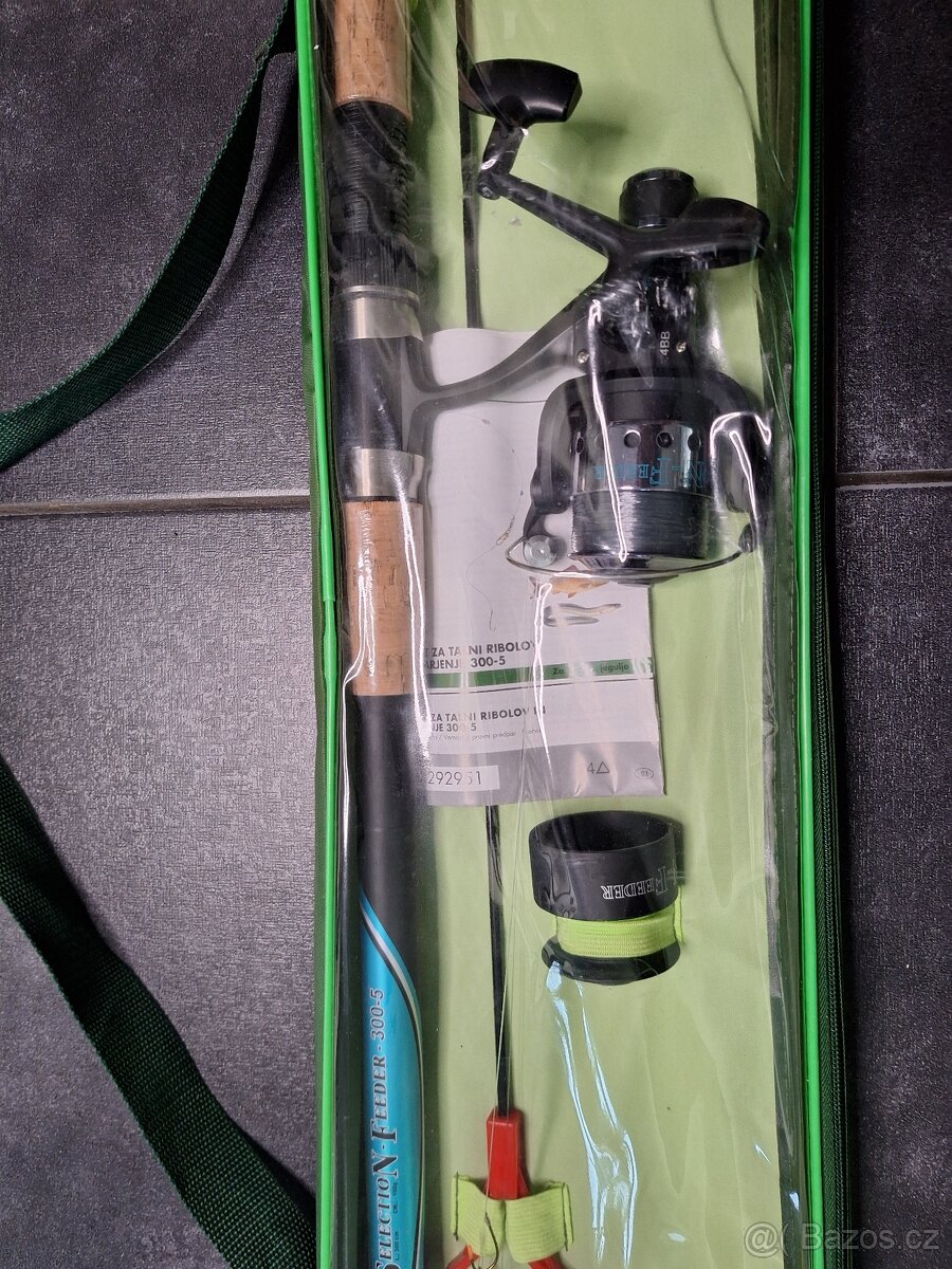 Rybářký prut, naviják, sada Crivit Selection Feeder 300-5 - 2