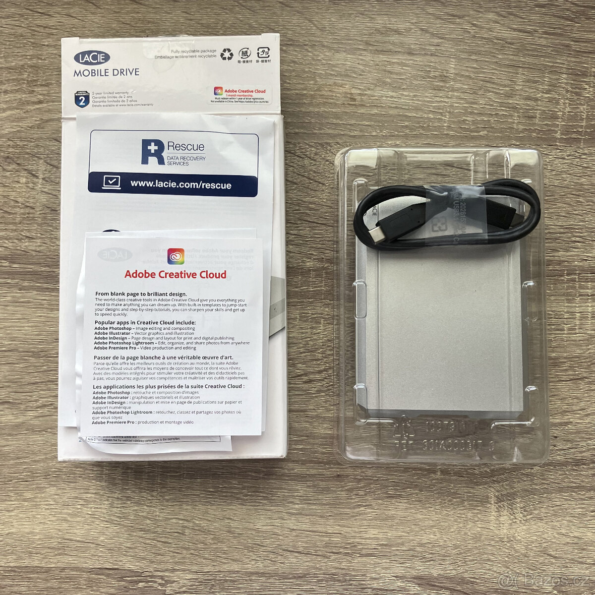 HDD LaCie Mobile Drive 4TB, 2,5", USB 3.1. typ C - 2