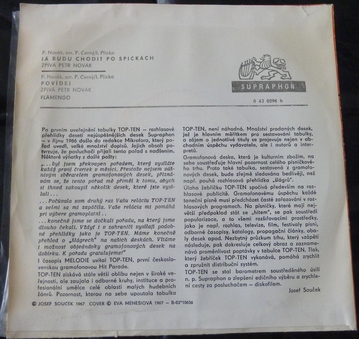 Flamengo – Já budu chodit po špičkách / Povídej (SP) - 2