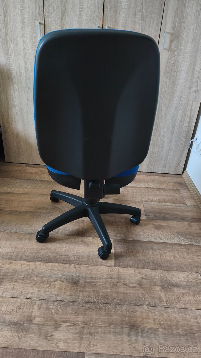 Kancelářská židle bez područek modrá - 2
