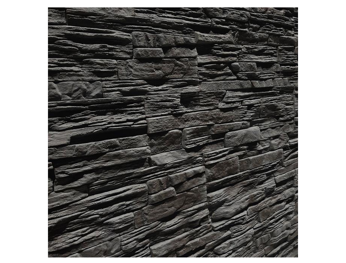 Prodám betonové obklady – šedá imitace kamene - 2