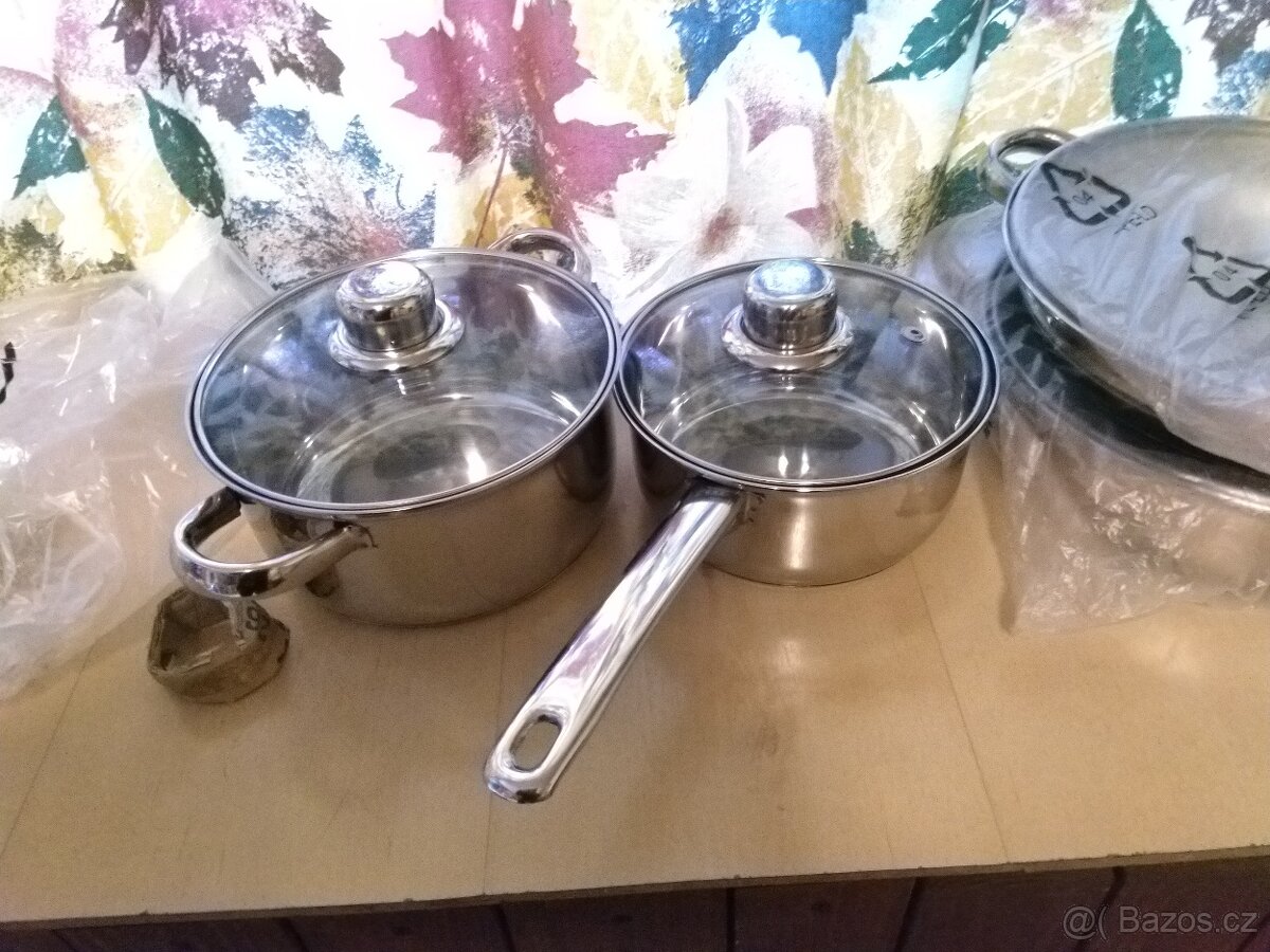 Sada hrnců 6ks s pokličkami - 2
