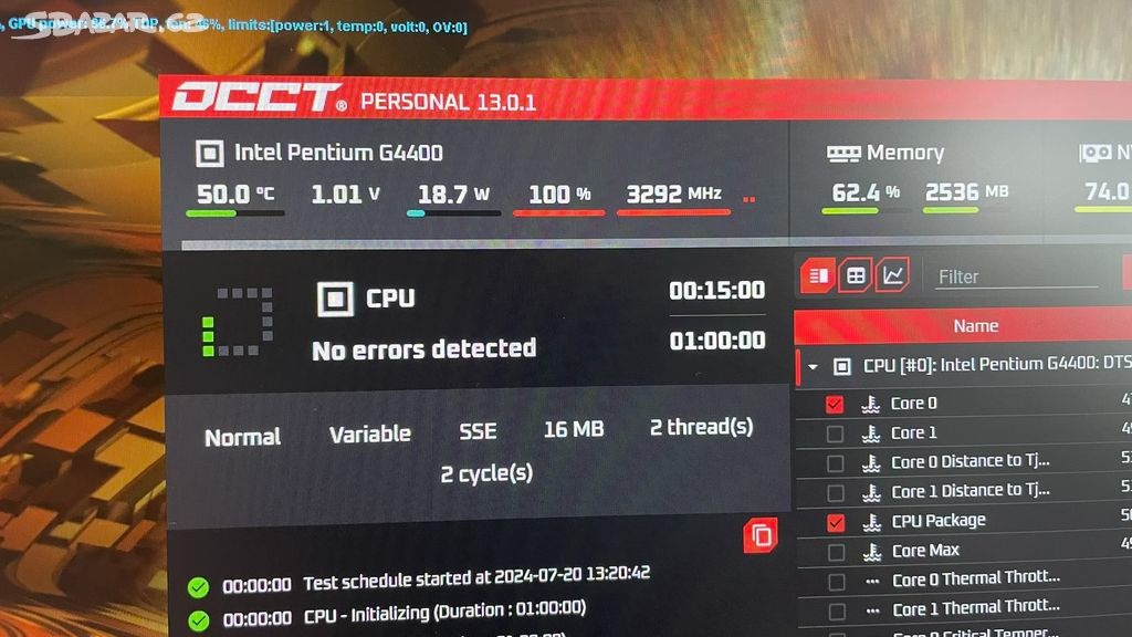 Prodám Intel procesor Pentium G4400 - 2