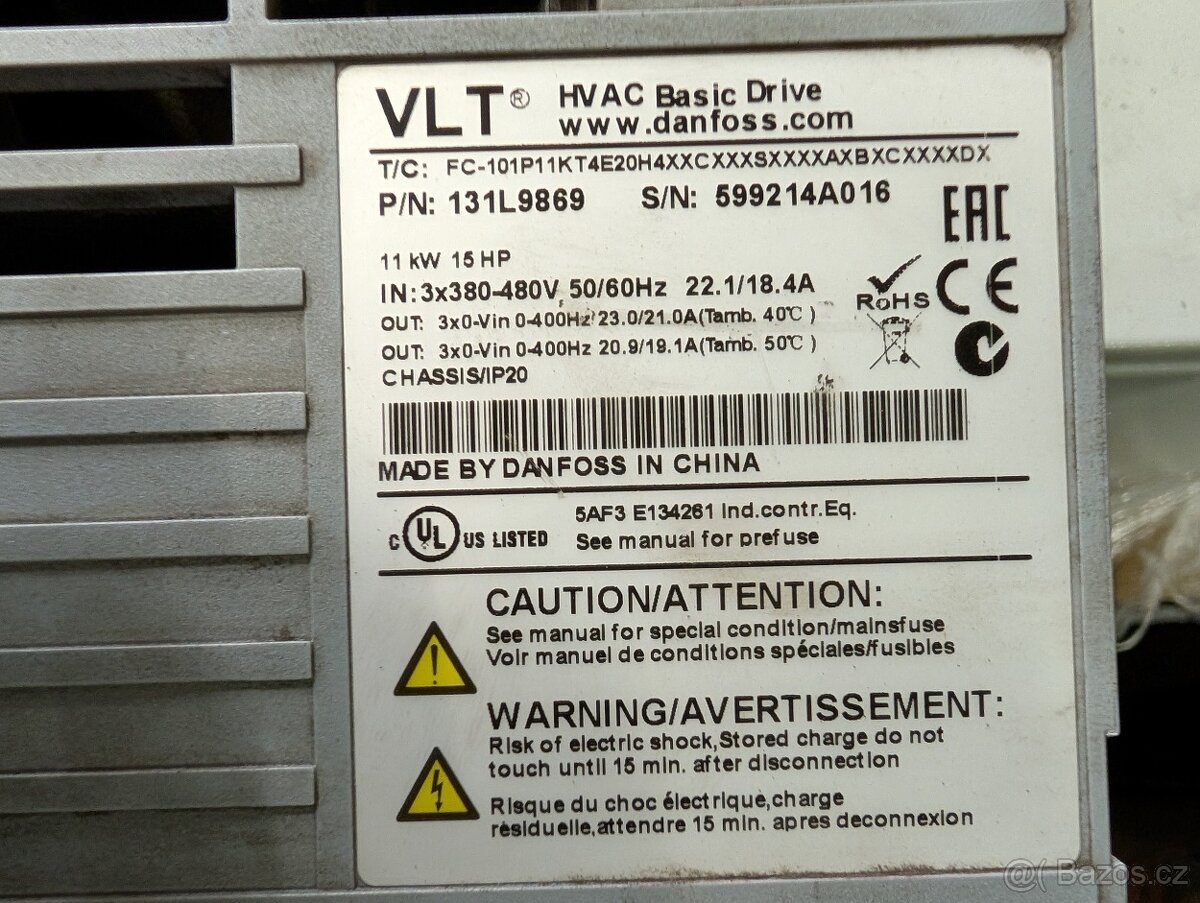 Prodám frekvenční měnič Danfoss VLT - 2