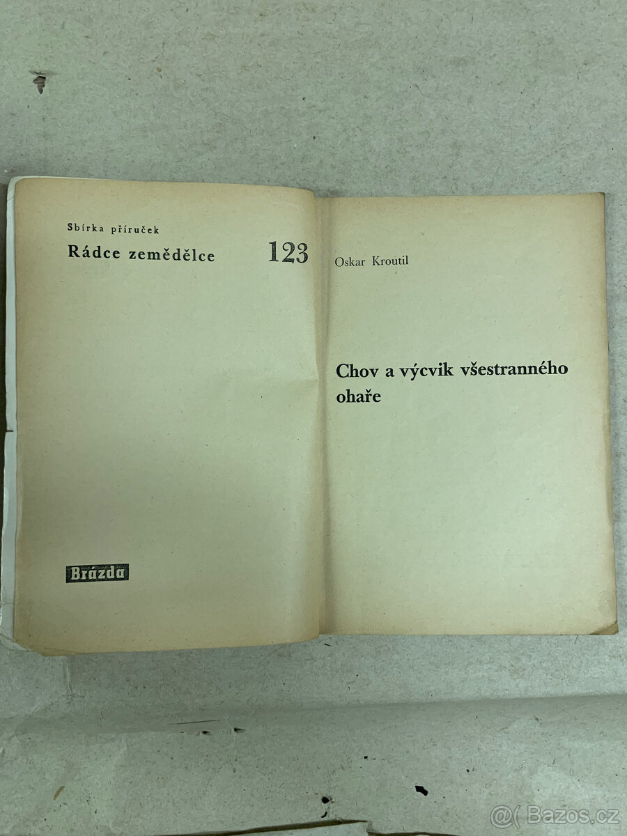 Kniha - Chov a výcvik ohaře - 2