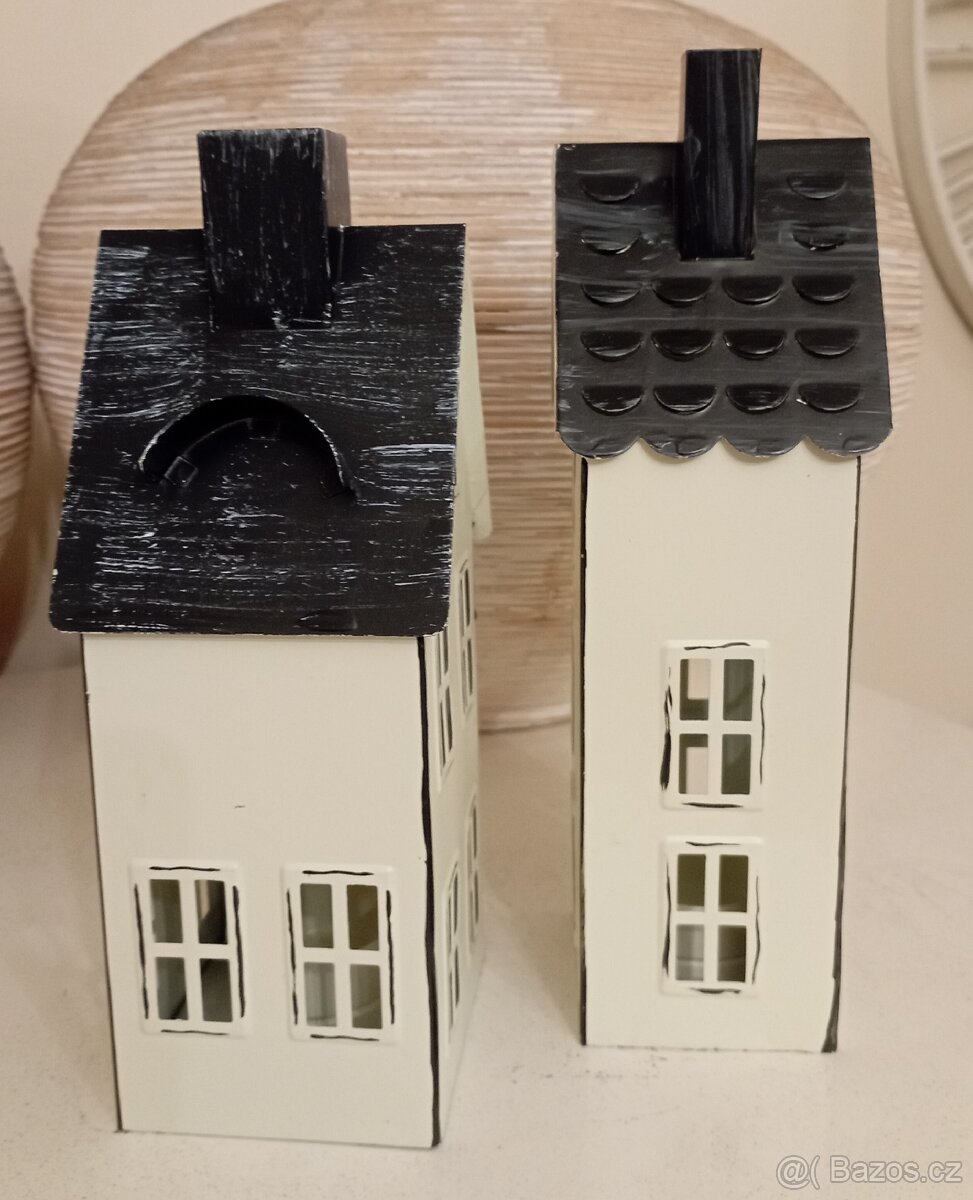 Skandinávský domek jako svícen - 2