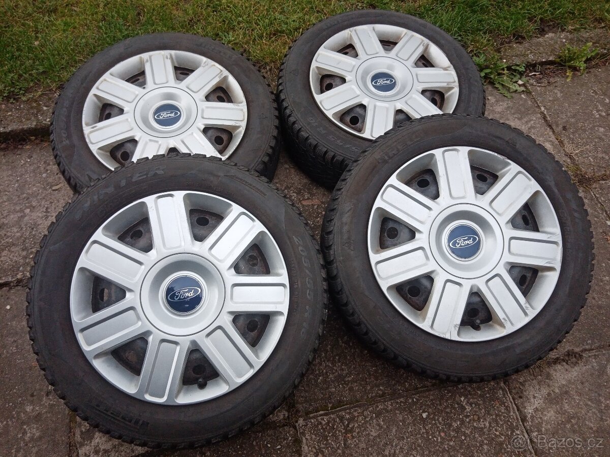 Zimní kola 16ky 5x108 pneu 95% FORD VOLVO RENAULT - dobírka - 2