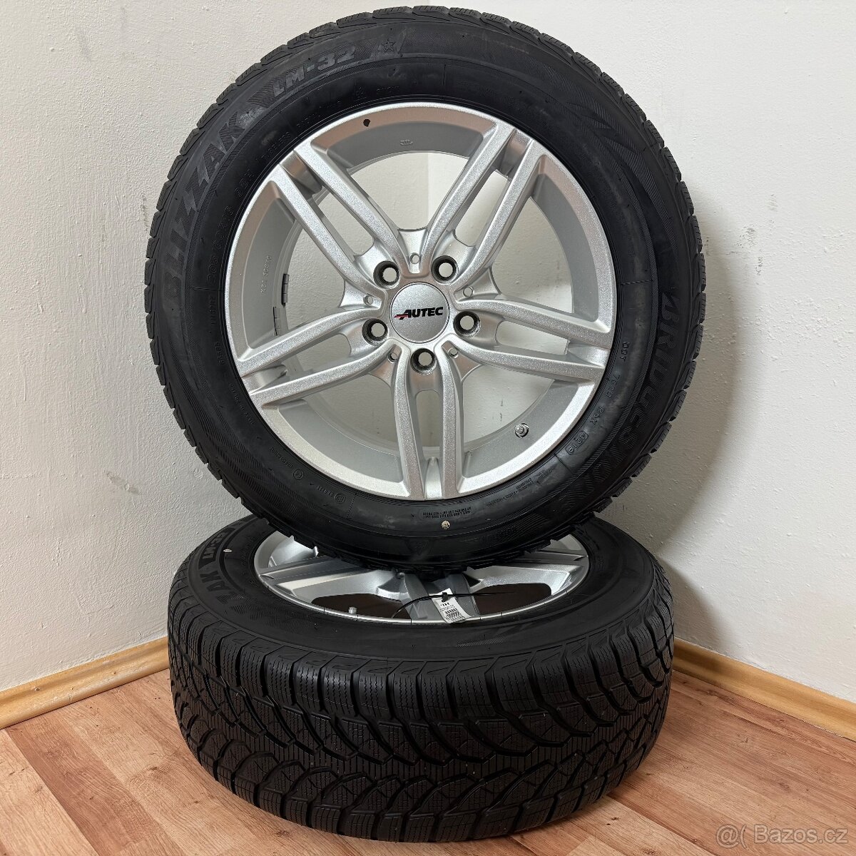 AUDI/VW/ŠKODA 5x112 R16 ET52+ZIMNÍ 205/60R16 7,5mm - 2