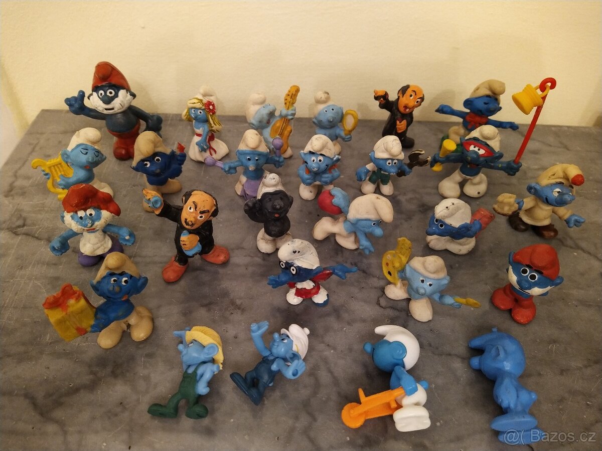 Retro figurky Šmoulové - 2
