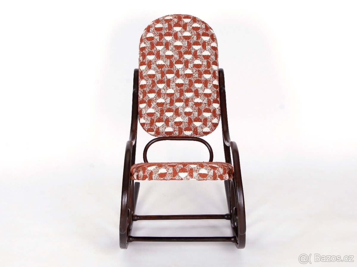 Starožitné houpací křeslo FISCHEL - 2