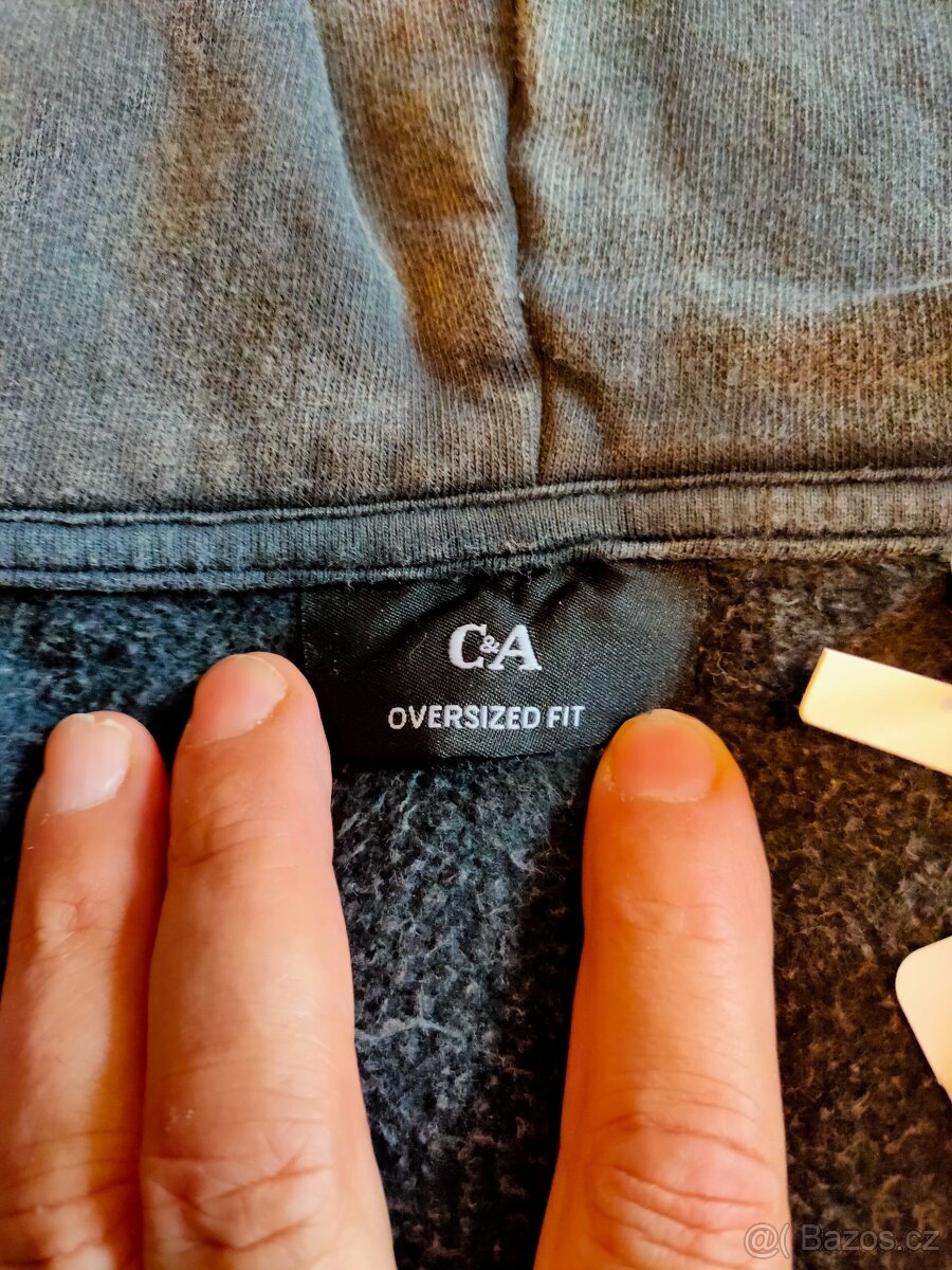 Tepláková bunda mikina C&A s kapucí - 2