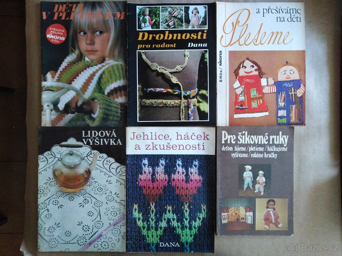 Vyšívání, móda apod. - knihy, časopisy - 2