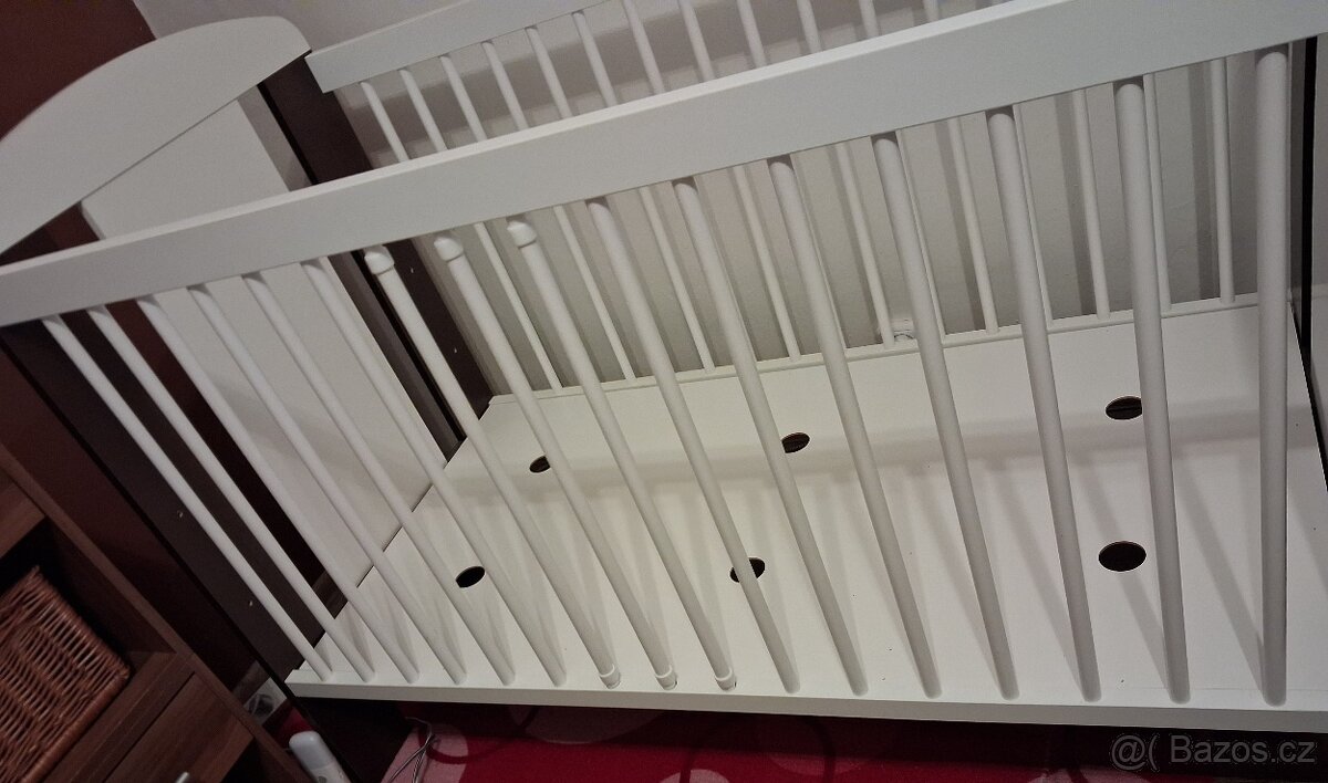 Dětská postýlka s matrací a mantinely - 2