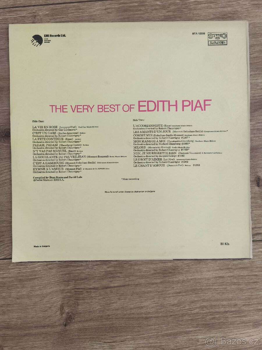 LP Edith Piaf The Věry best of - 2