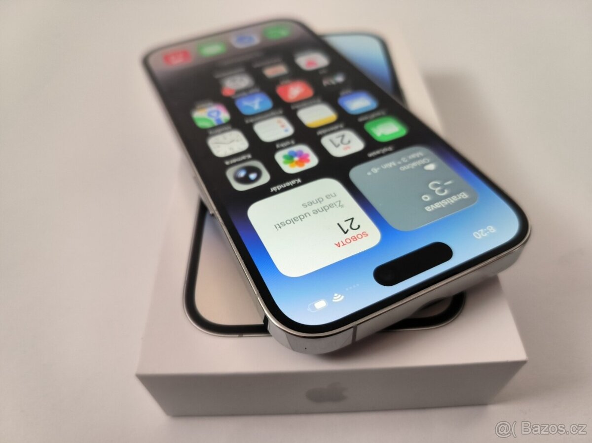 apple iphone 14 PRO 128gb Silver / Batéria 100% - 2