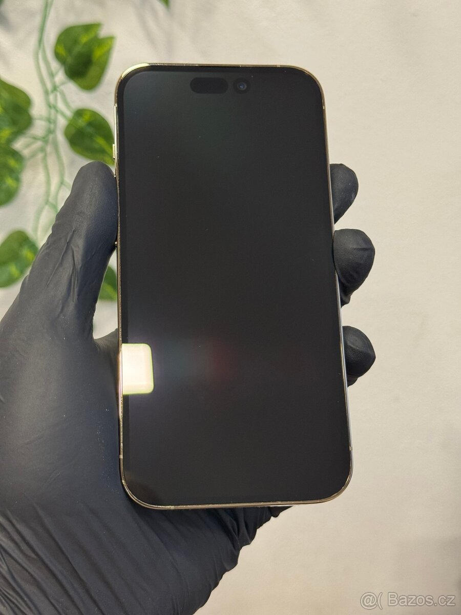 iPhone 14 Pro 128GB zlatý - 99% baterie, DPH - 2
