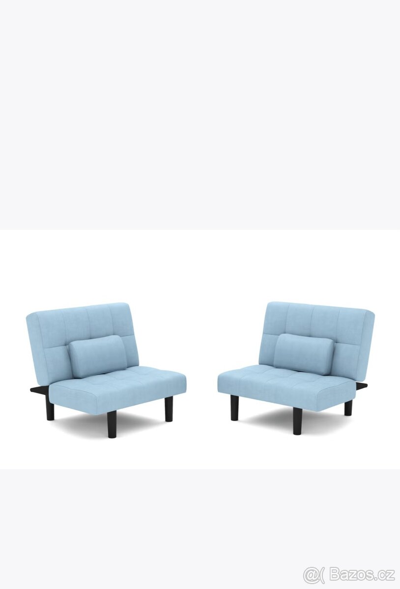 Nová multifunkční sedačka Linus v modré barvě - 2