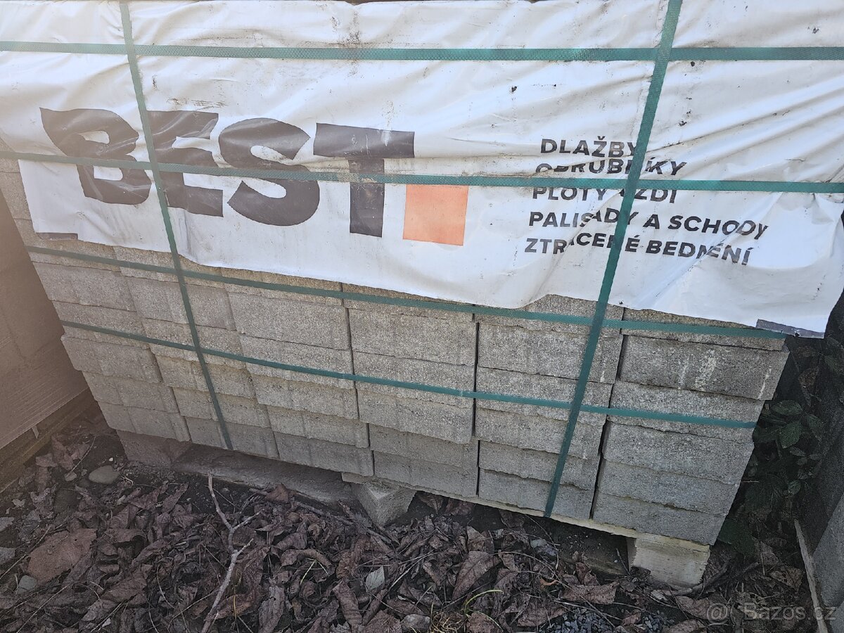 Prodám zámkovou dlažbu Best klasik přírodní - 2