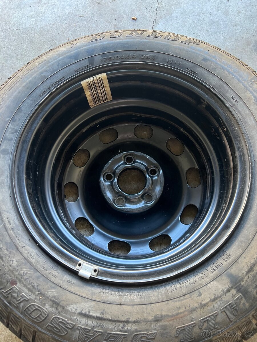 Prodám rezervní kolo 175/80/R14 - Dunlop - 2