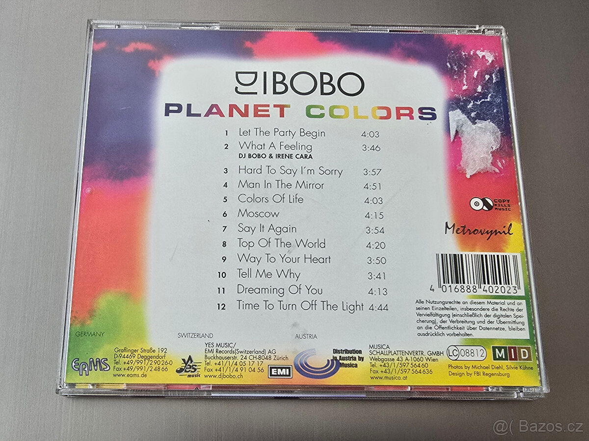 DJ Bobo - PLANET COLORS (CD, 2001, bonus edition) - 2