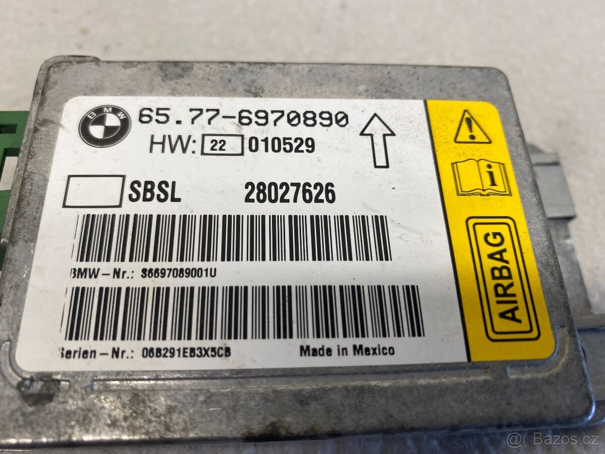 BMW E65 2001-2008 - SNÍMAČ AIRBAGU 65776970890 - 2