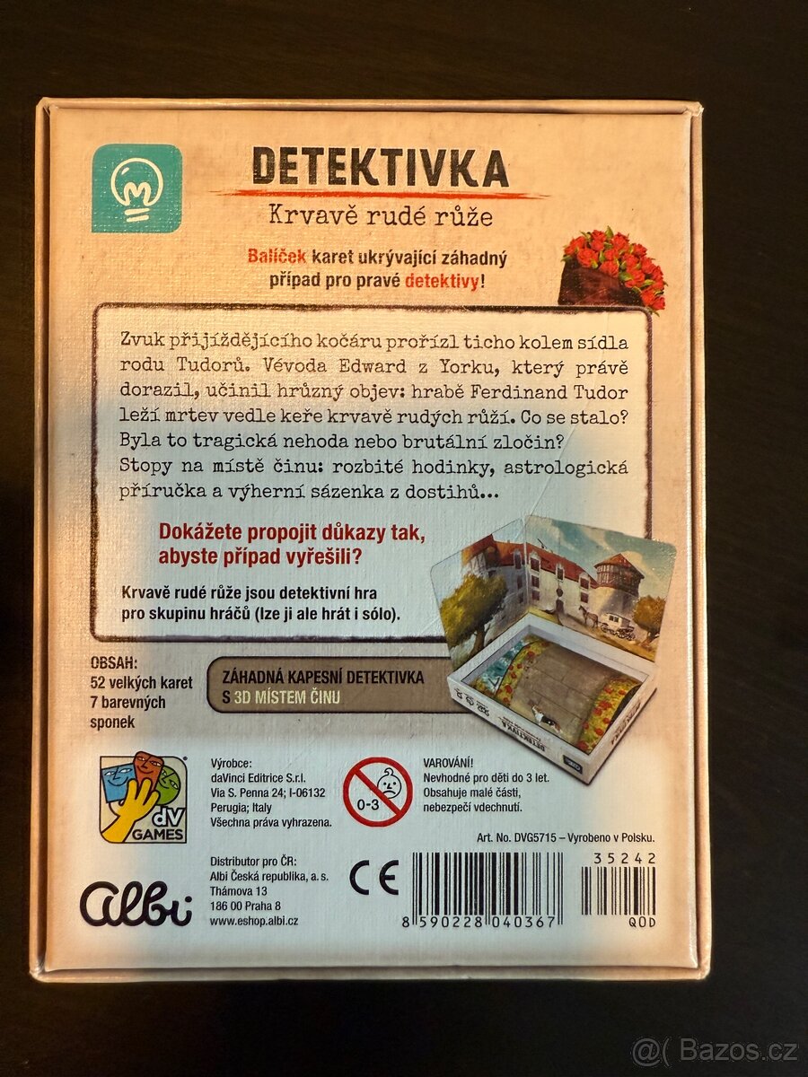 Hra - detektivka krvavě rudé růže - 2
