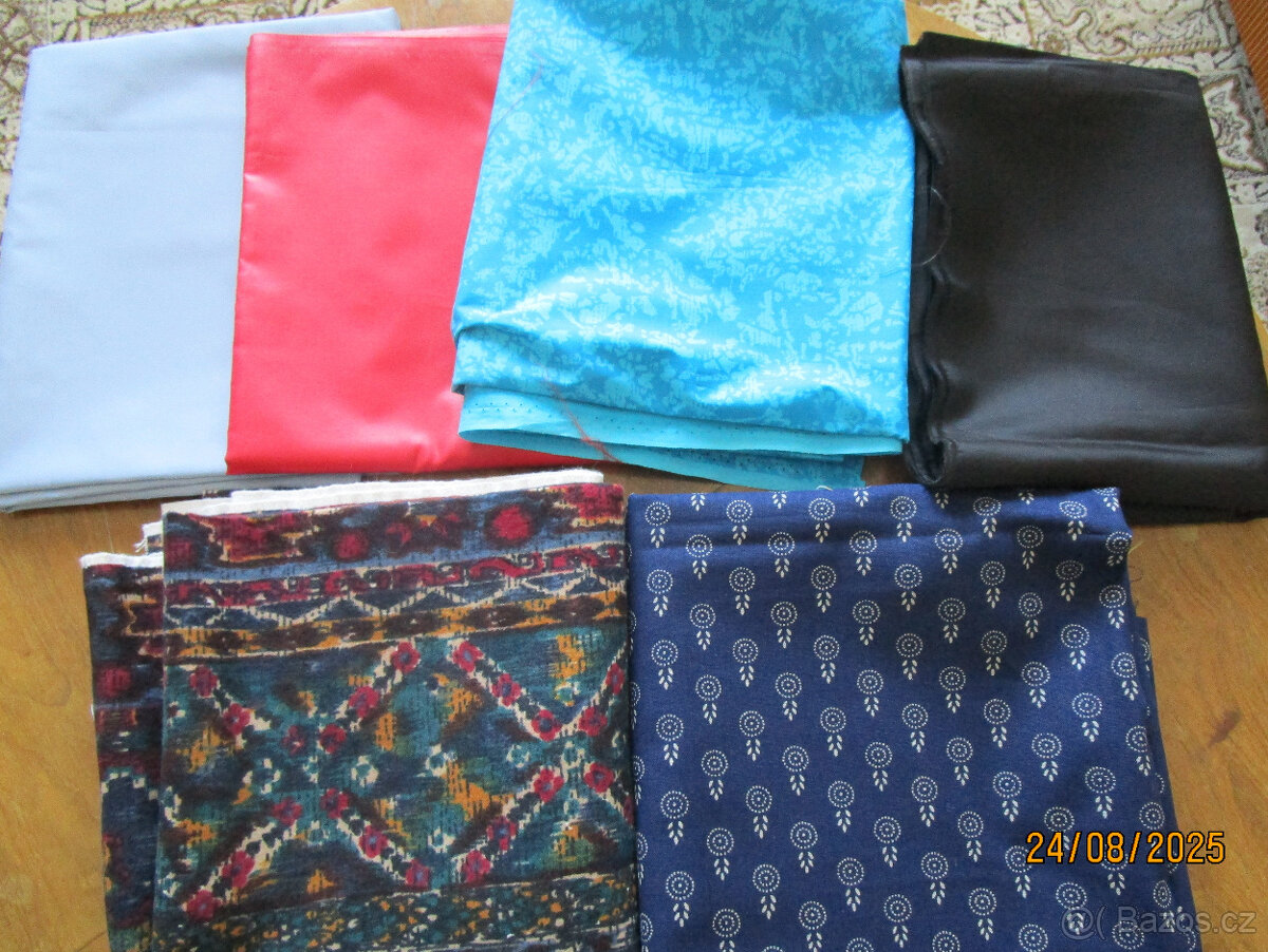 Predám látky na šitie, pre deti, retro.... - - 2