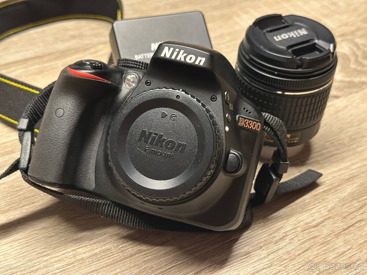 Digitální zrcadlovka Nikon D3300 + objektiv TOP STAV - 2