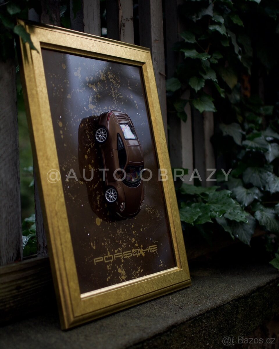 3D auto obraz Porsche carrera S - 2