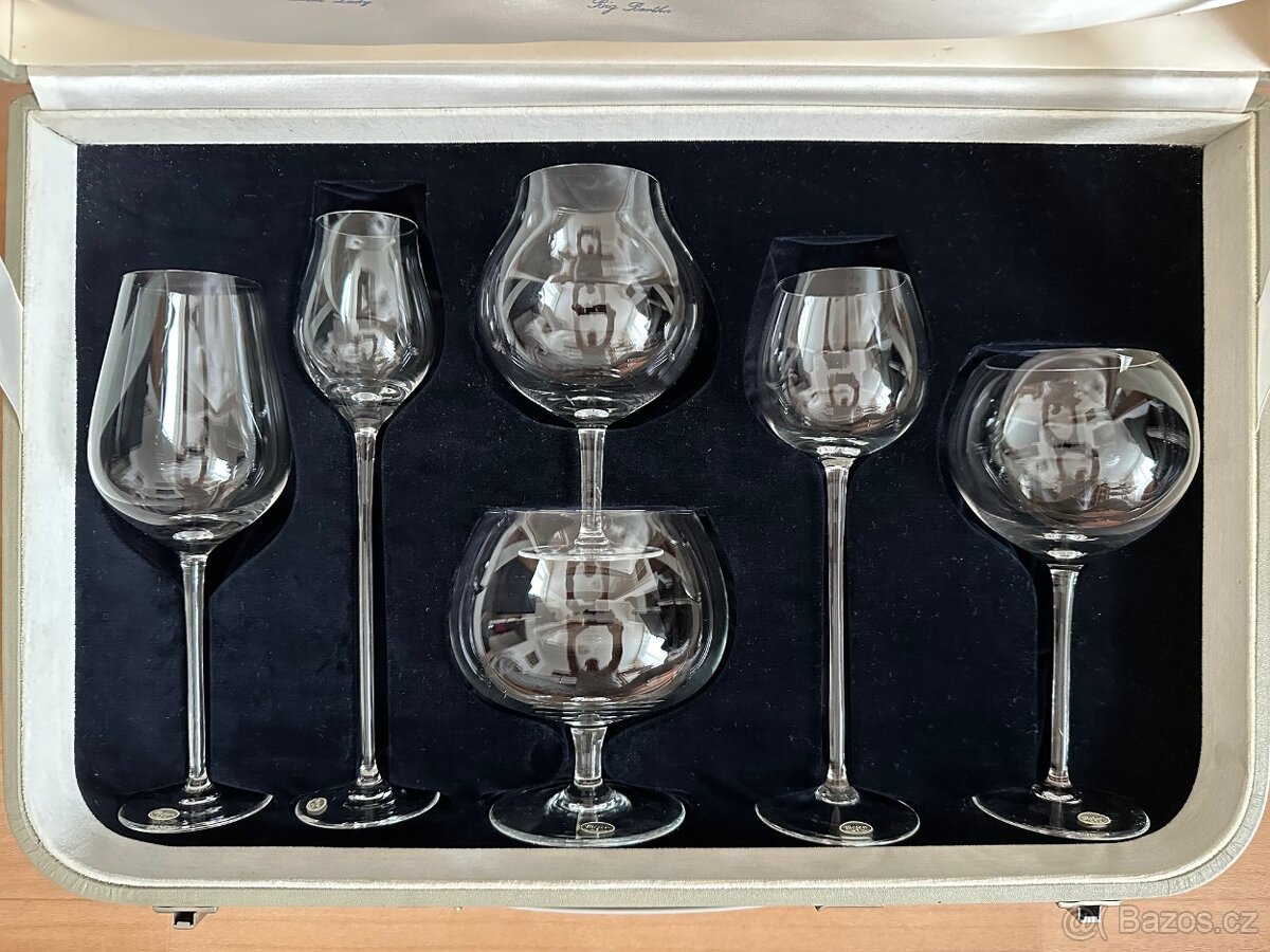 Sada číší The Moser Club´s Physiognomical Toasting Snifters - 2