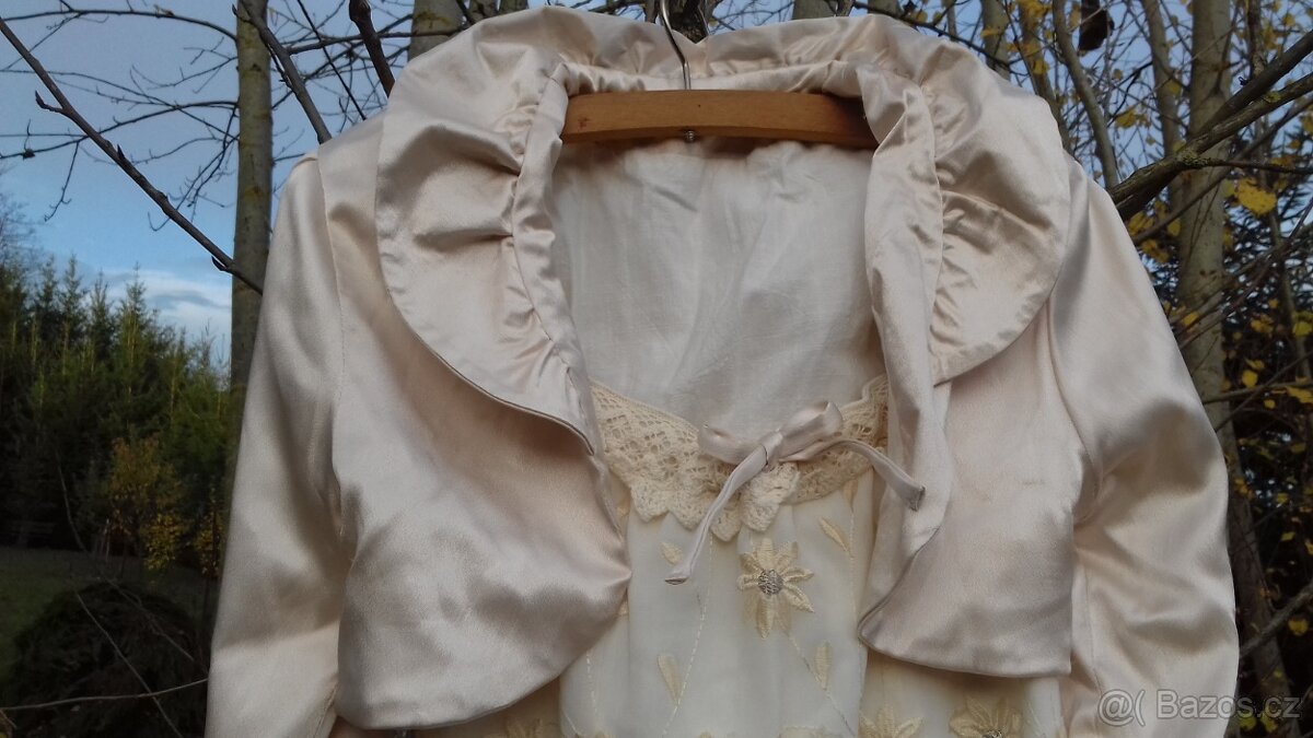 Svatební šaty 34/36/38 bavlna+viskóza - 2