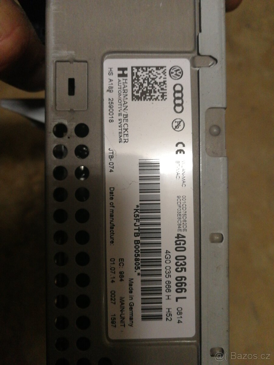 Audi a6 c7 Řídící jednotka pro informační elektroniku - 2