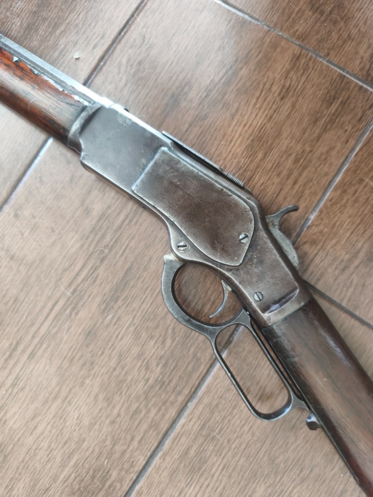 Opakovací puška Winchester 1873 octagonal 38-40 s náboji - 2