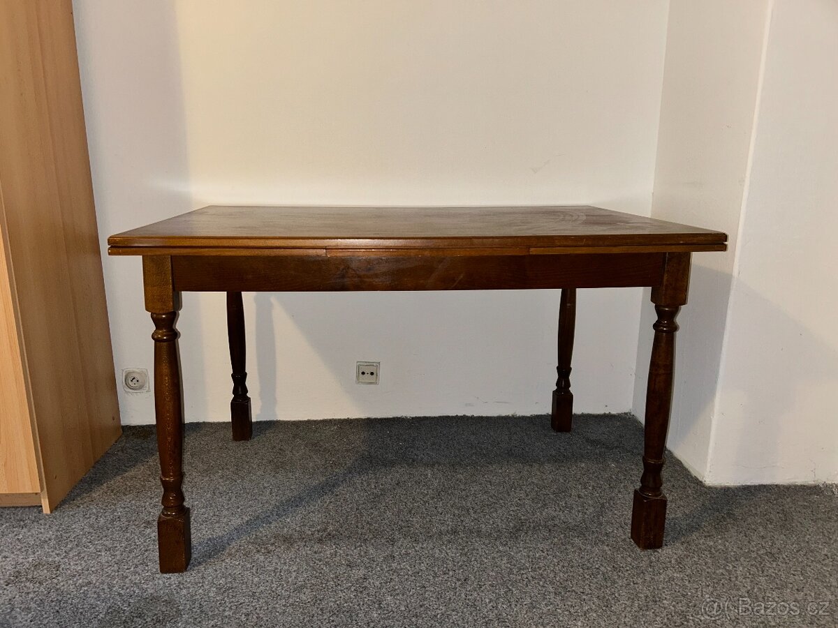 4 nebo 6 židlí TON a rustikální rozkládací stůl masiv - 2