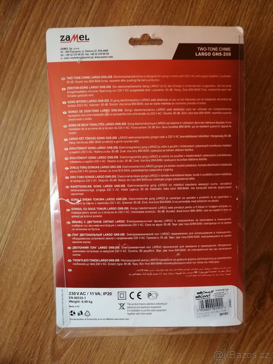 Zvonek Zamel Largo GNS-208 - 2