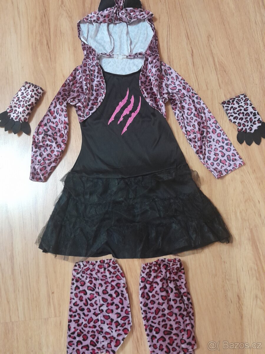 Dívčí karnevalový kostým Leopard. - 2
