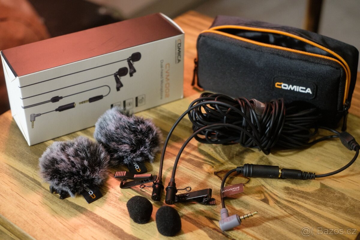 ZÁNOVNÍ duální mikrofony Comica CVM-D02 - 2