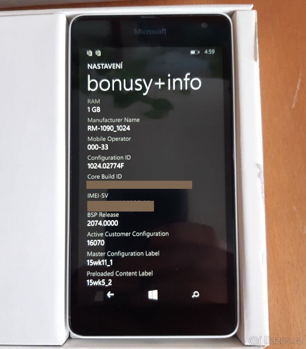 mobil Nokia Lumia 535, 1/8GB, Win 8.1 /TOP STAV/ - 2