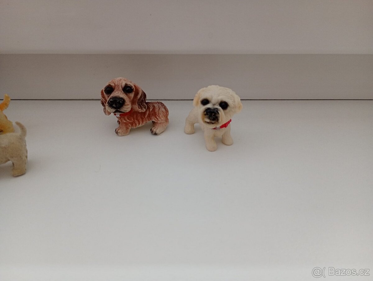 figurky pejsci - semišoví - 2