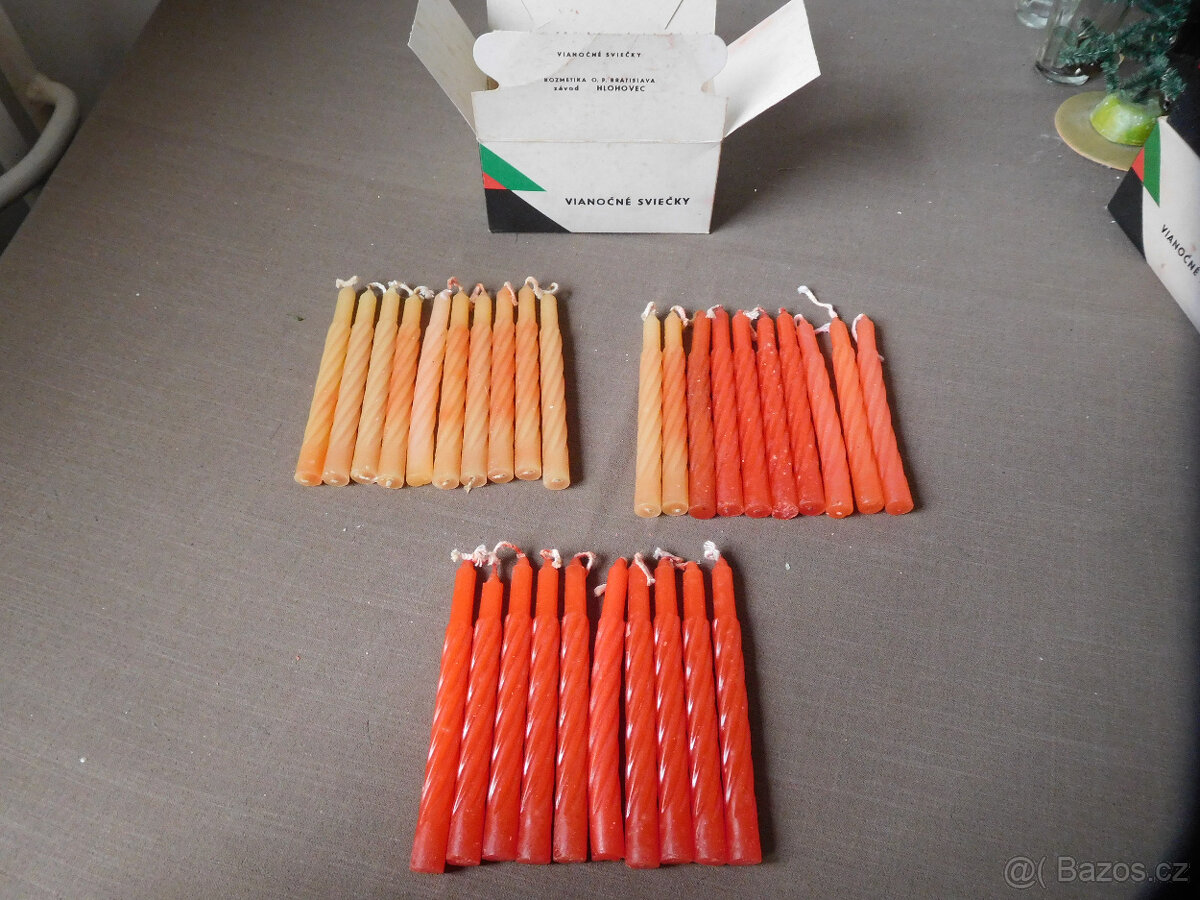 STARÉ VÁNOČNÍ SVÍČKY - 3 - 2