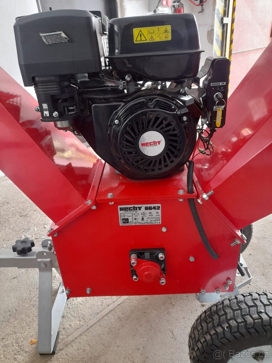 Hecht 6642 benzínový drtič větví - 2