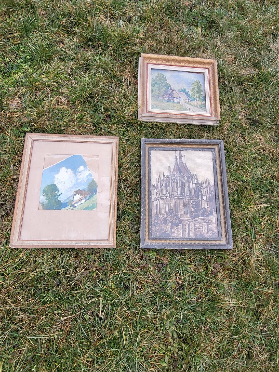 Staré obrazy, rámy - 2