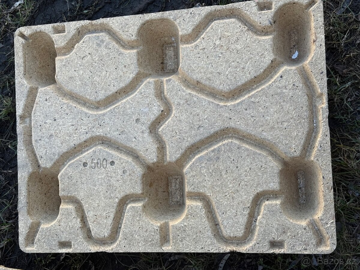 Lisované palety 60x80 cm, 10 ks - 2