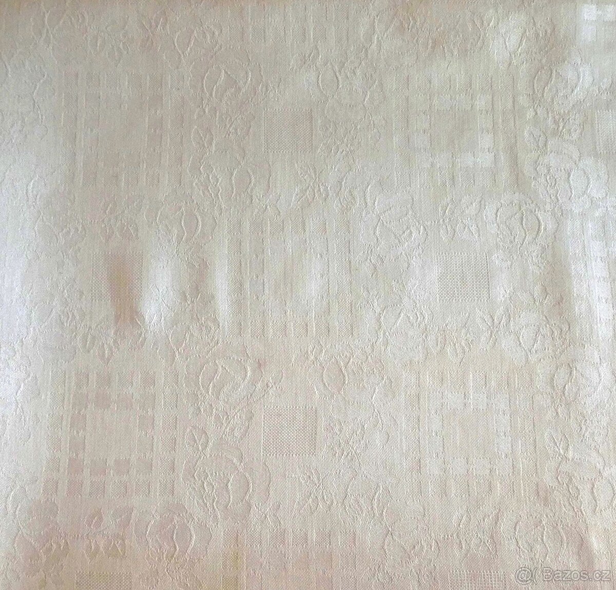 Ubrus bílý 100% Ba -100 x 96 cm - 2