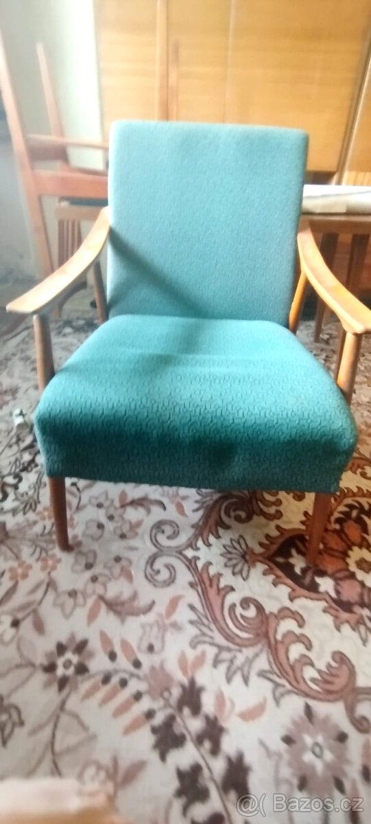 Retro křesla, stolek - 2