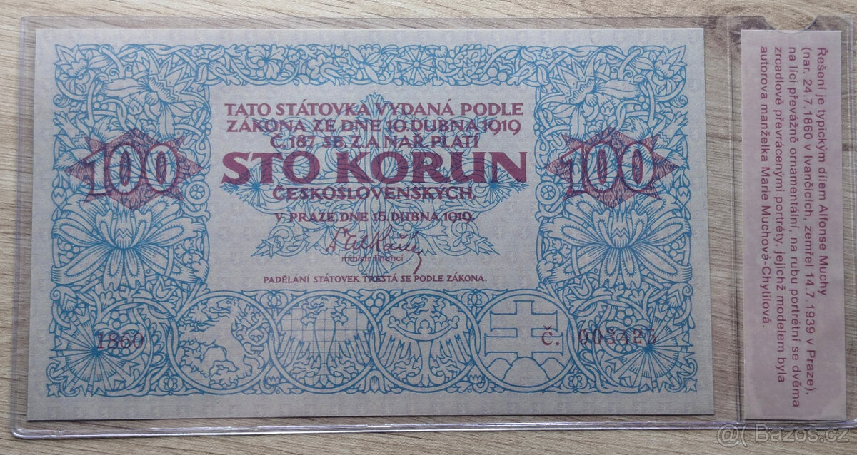 100 korun 1919 Ivančice - 2