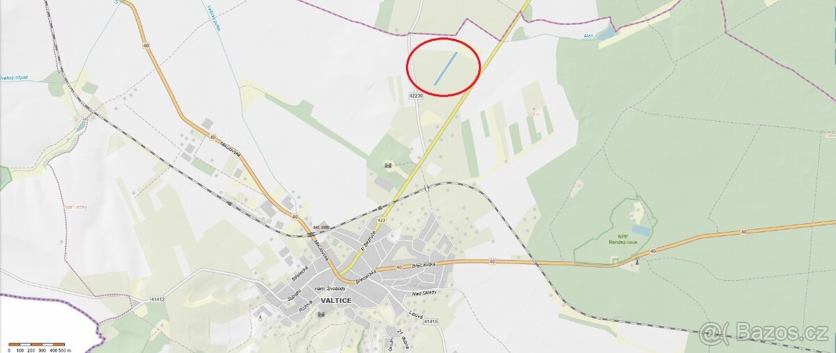 Prodej vinice ve Valticích 0,5 ha - 2